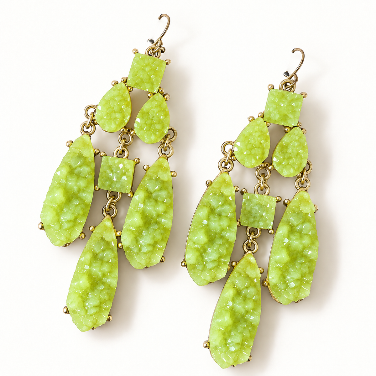 Lime Chandelier Earrings