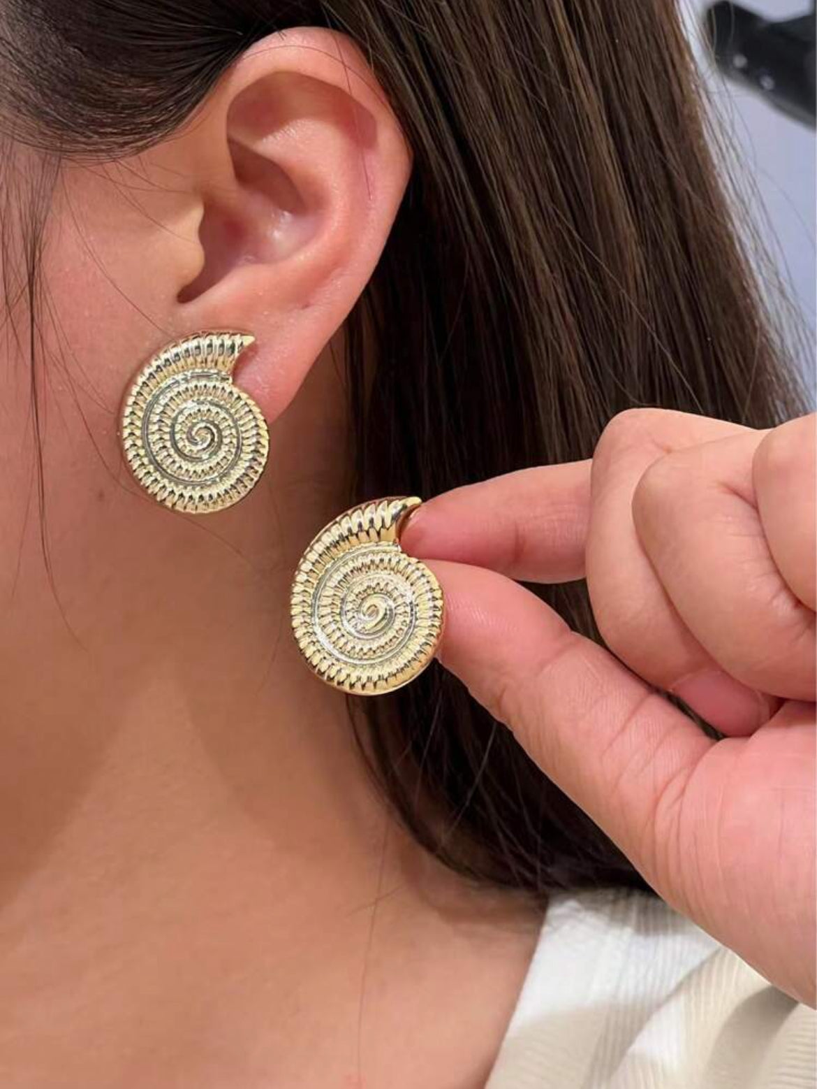 Golden Spiral Studs