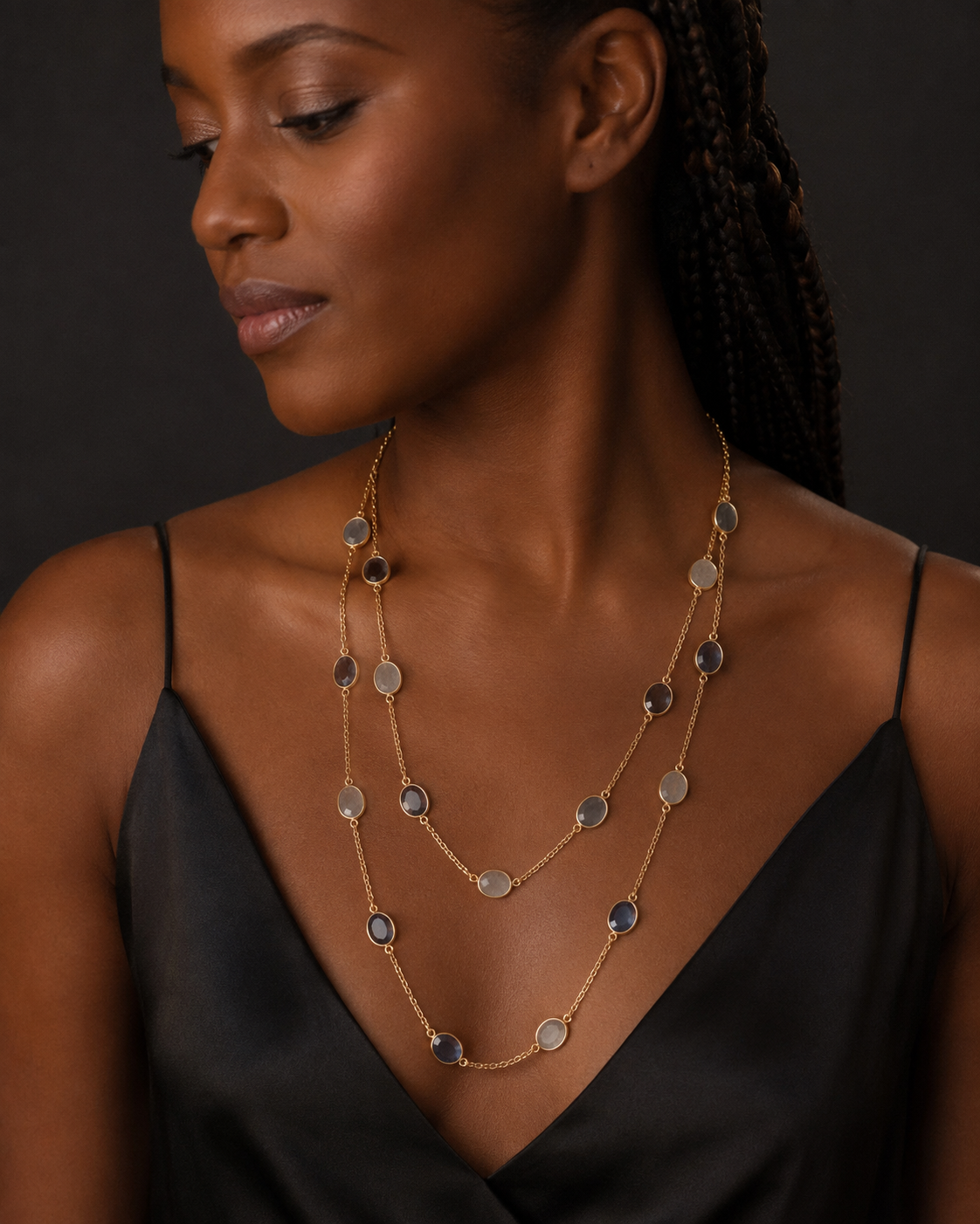 Midnight Stardust Chain — necklace — view 4