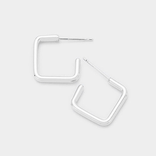 Sqaure hoop earrings