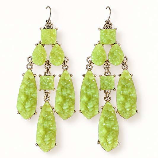 Lime Chandelier Earrings