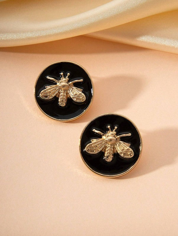 Noir Bee Studs
