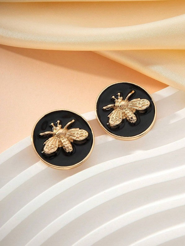 Noir Bee Studs