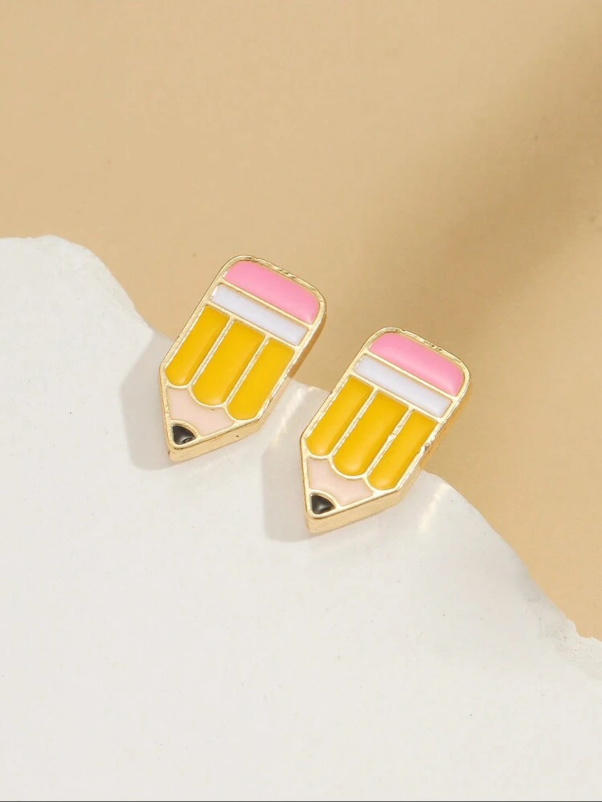 Retro Pencil Studs