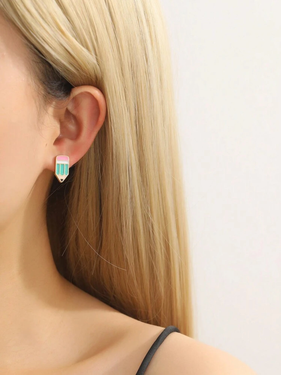 Retro Pencil Studs