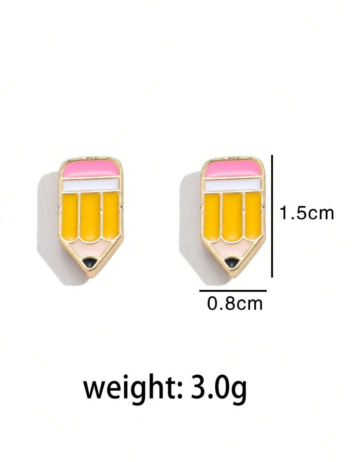 Retro Pencil Studs