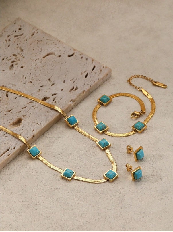 Golden Flame Studs