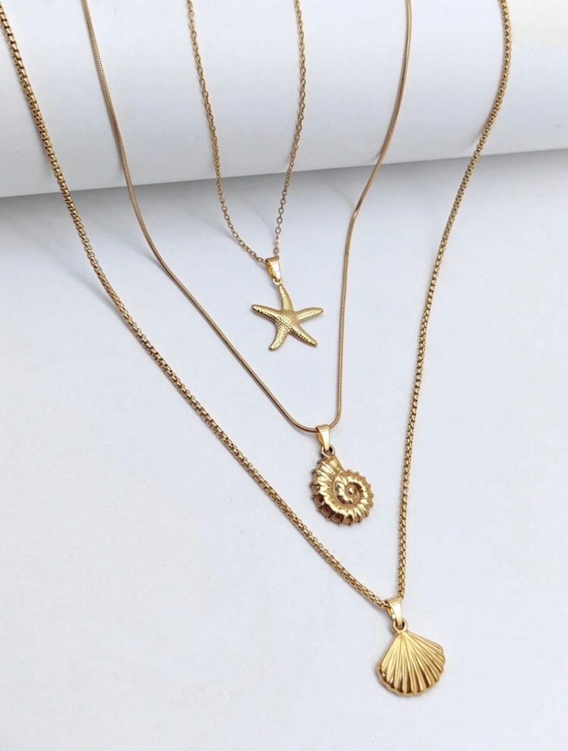Sea Layers Necklace Set