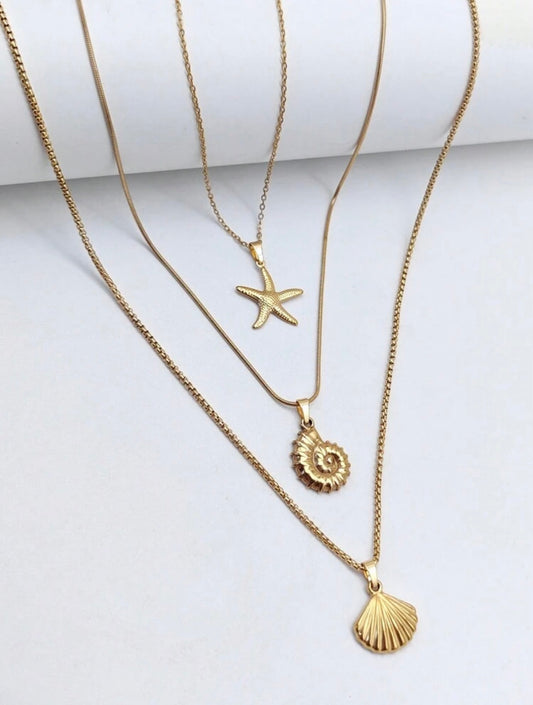 Sea Layers Necklace Set