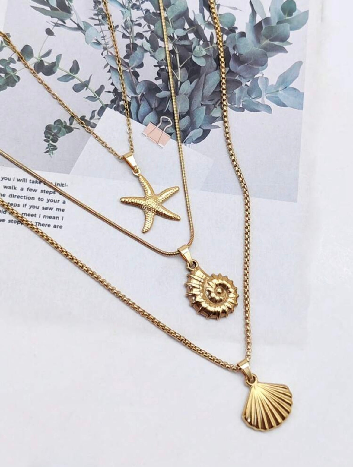 Sea Layers Necklace Set