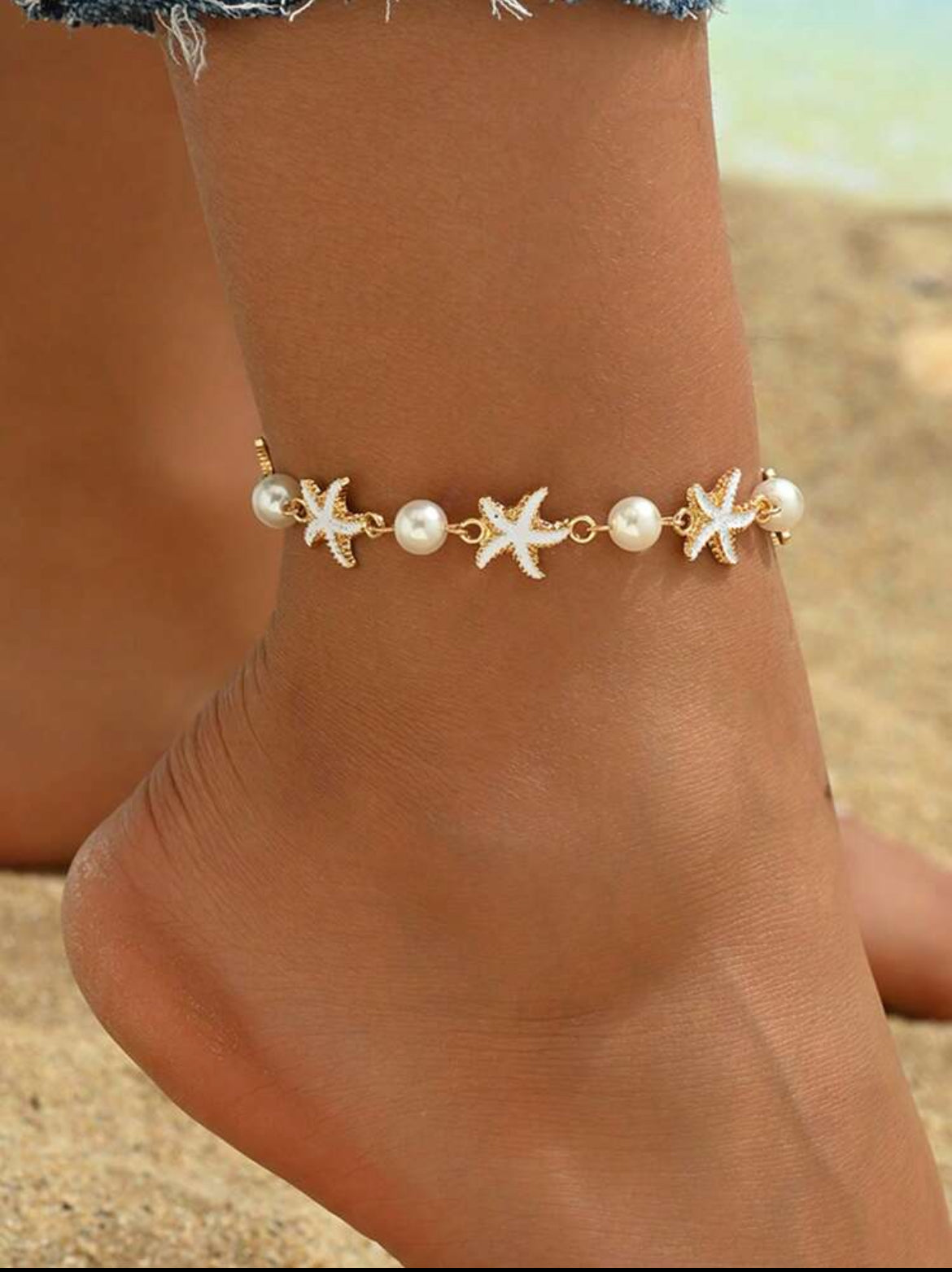 Starfish Pearl Charm