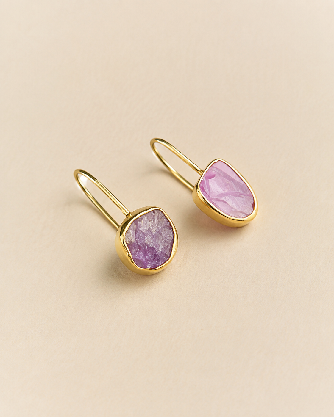 Amethyst Mist Hoops — earrings — view 2