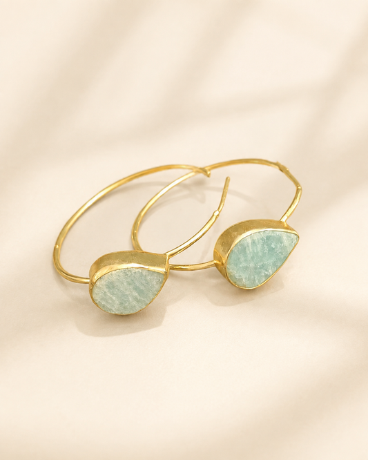 Mint Drop — earrings — view 1