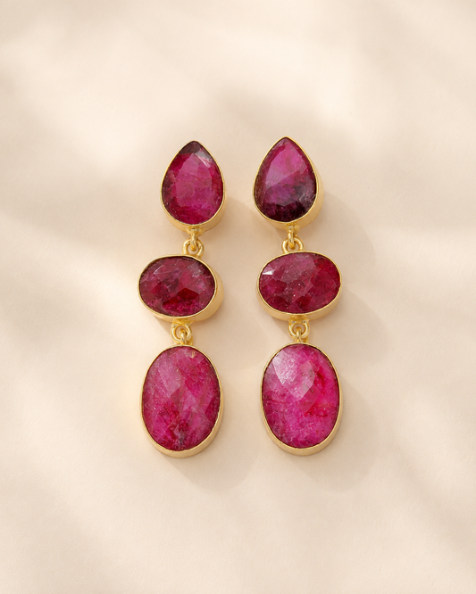 Scarlet Drops — earrings — view 1