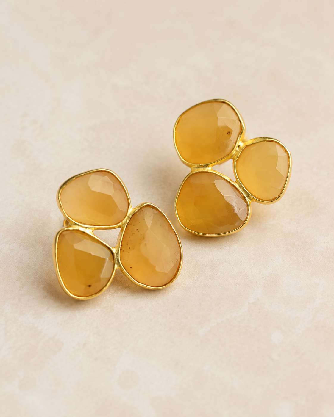 Citrine Aura — earrings — view 2