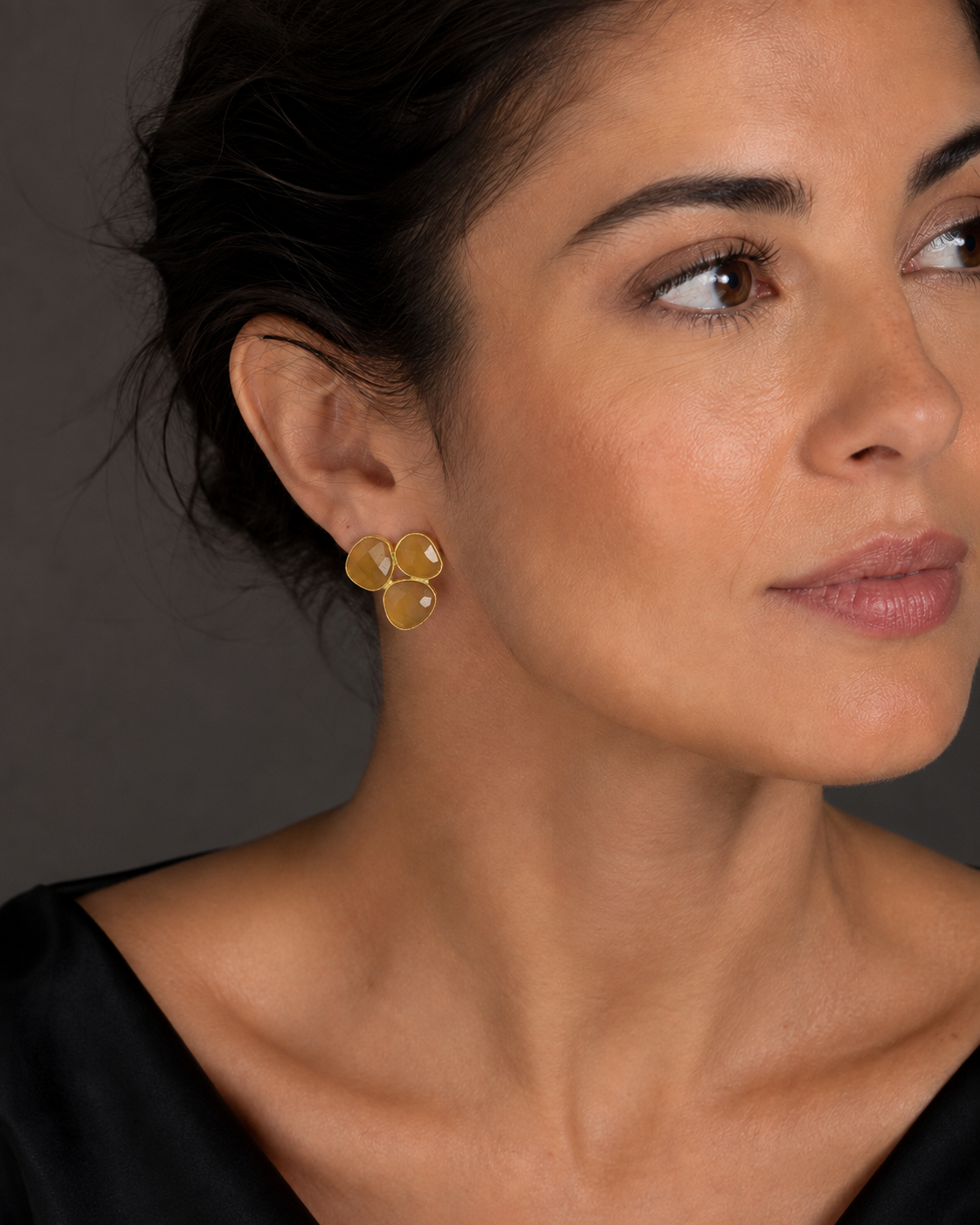 Citrine Aura — earrings — view 4
