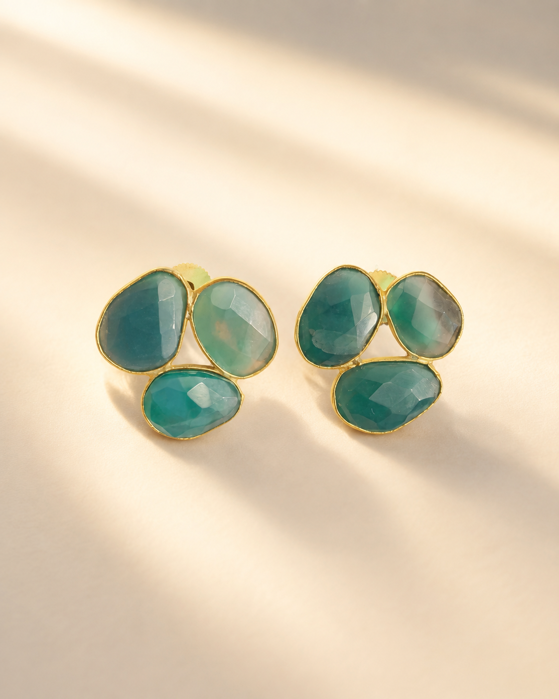 Verdant Petal — earrings — view 1