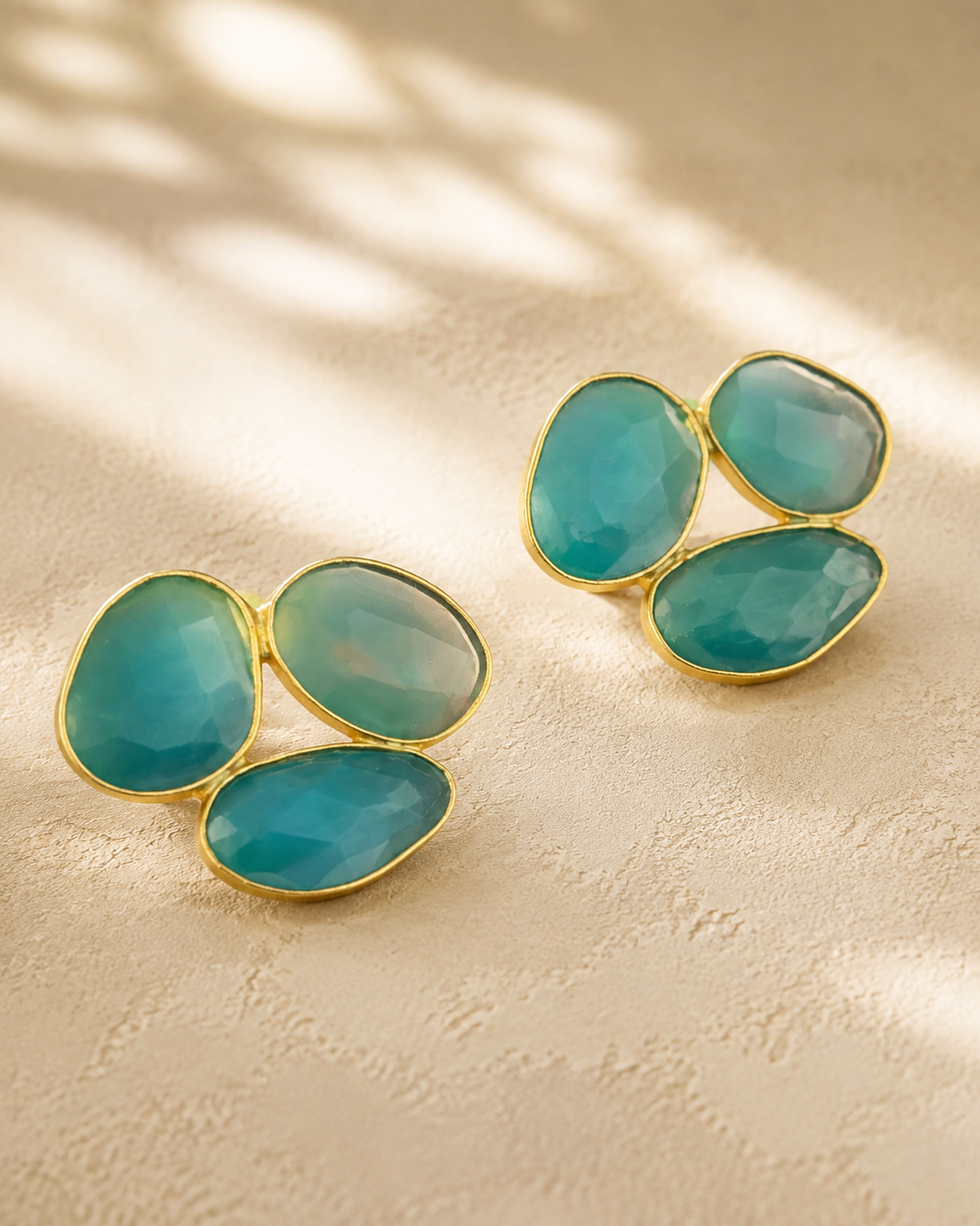 Verdant Petal — earrings — view 2