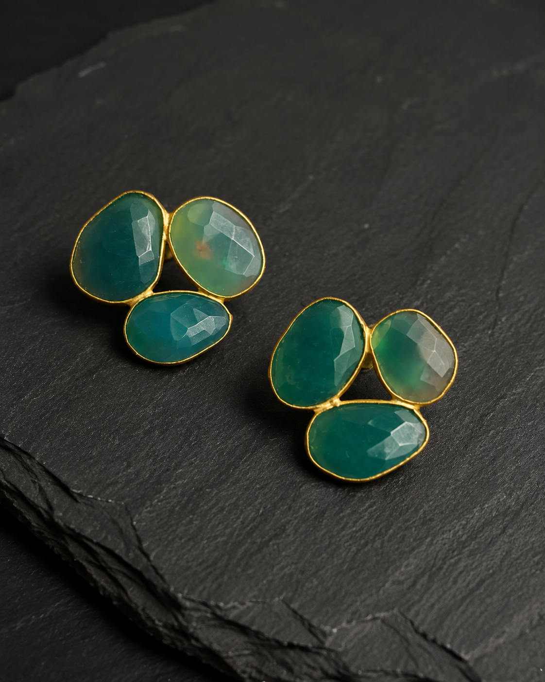 Verdant Petal — earrings — view 3