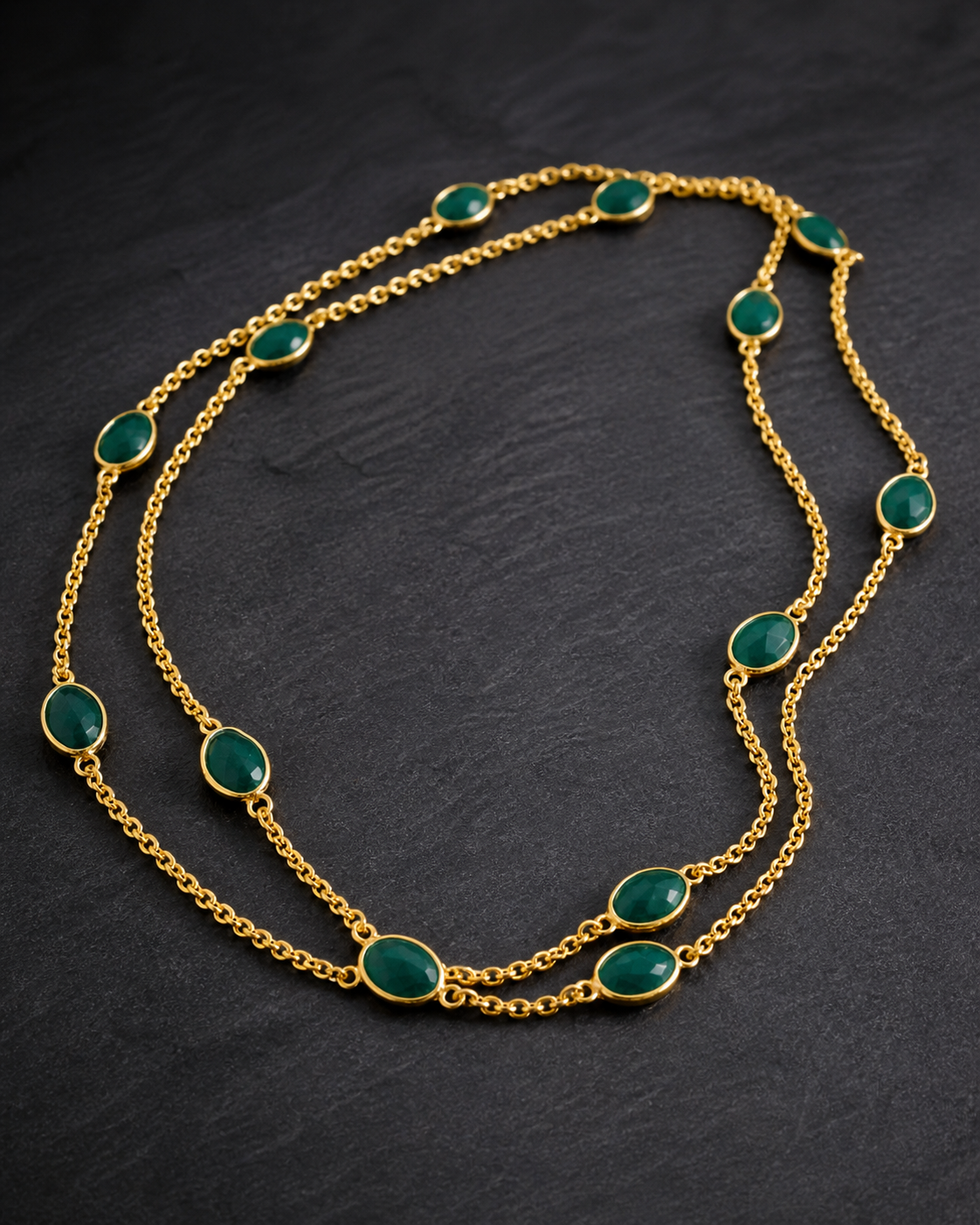 Emerald Halo — necklace — view 3