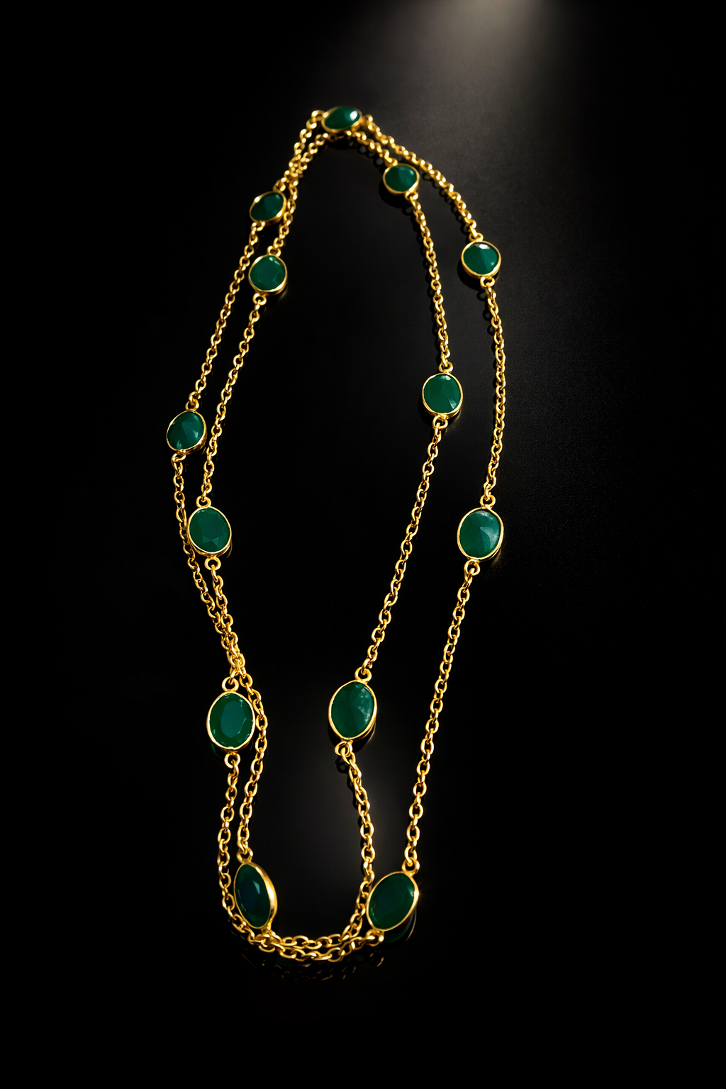 Emerald Halo — necklace — view 8