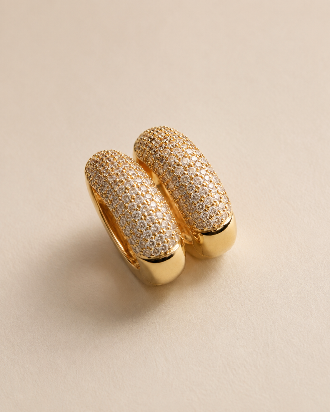 Golden Glimmer — earrings — view 2