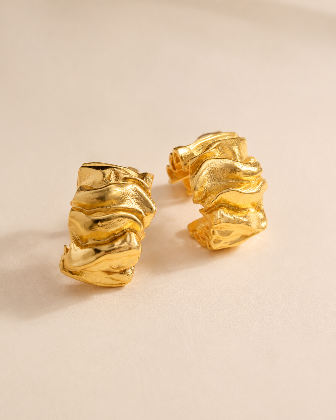 Golden Wave — earrings — view 2