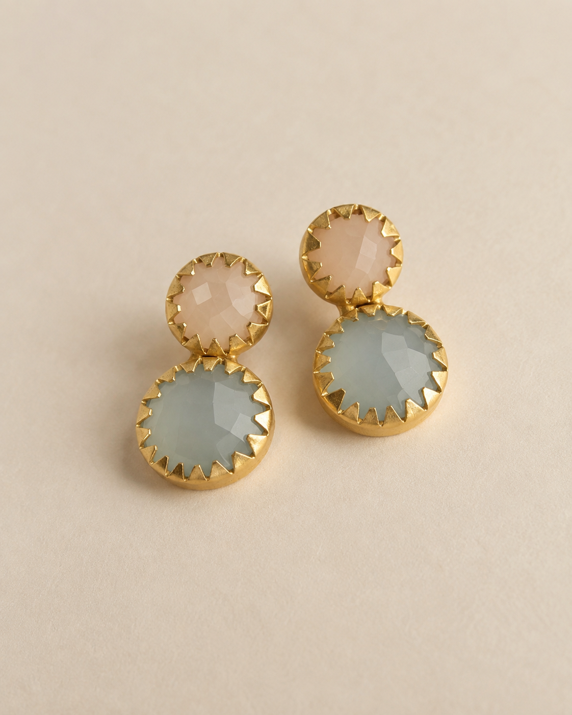 Peach Moon — earrings — view 2