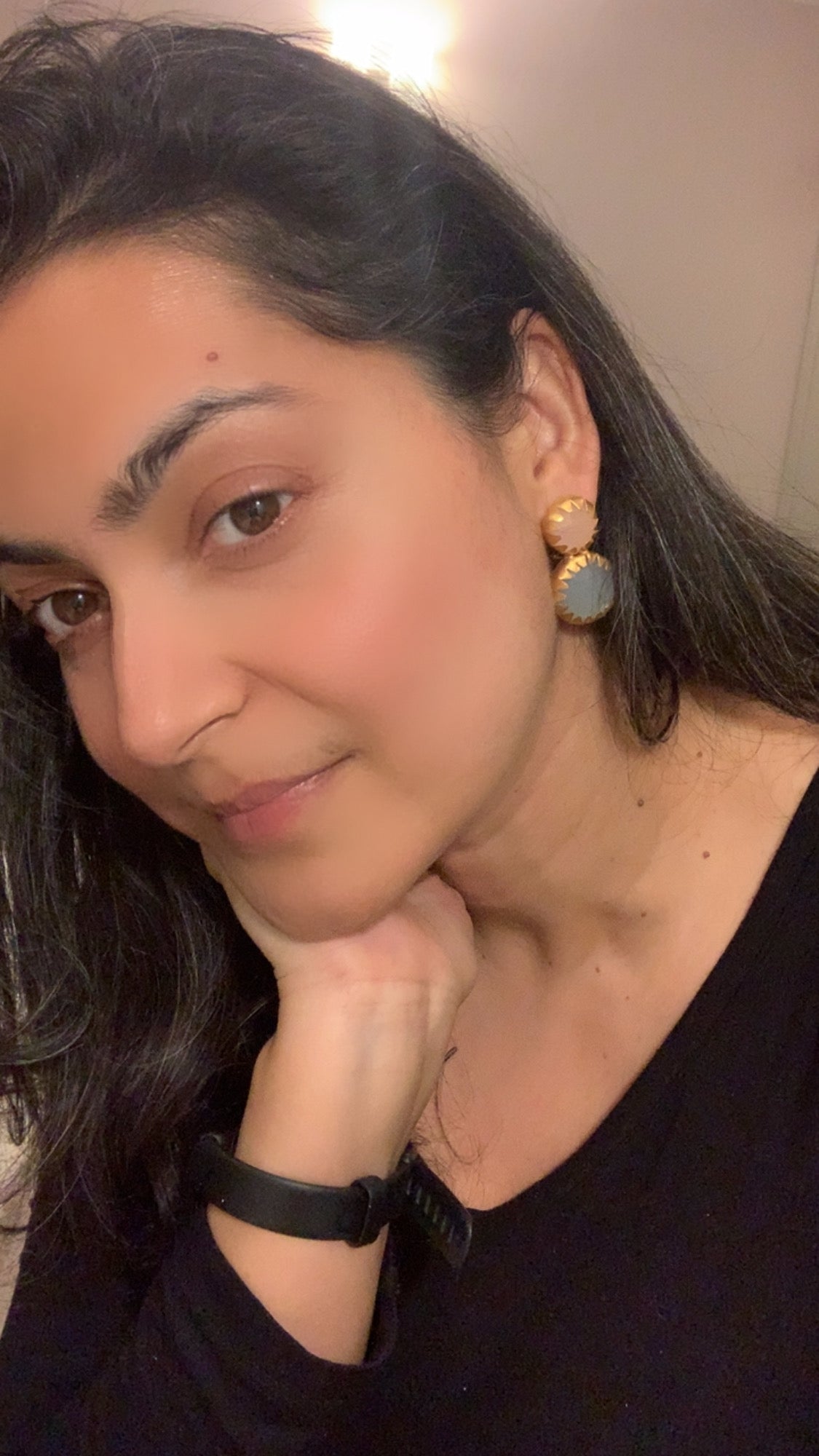 Peach Moon — earrings — view 5