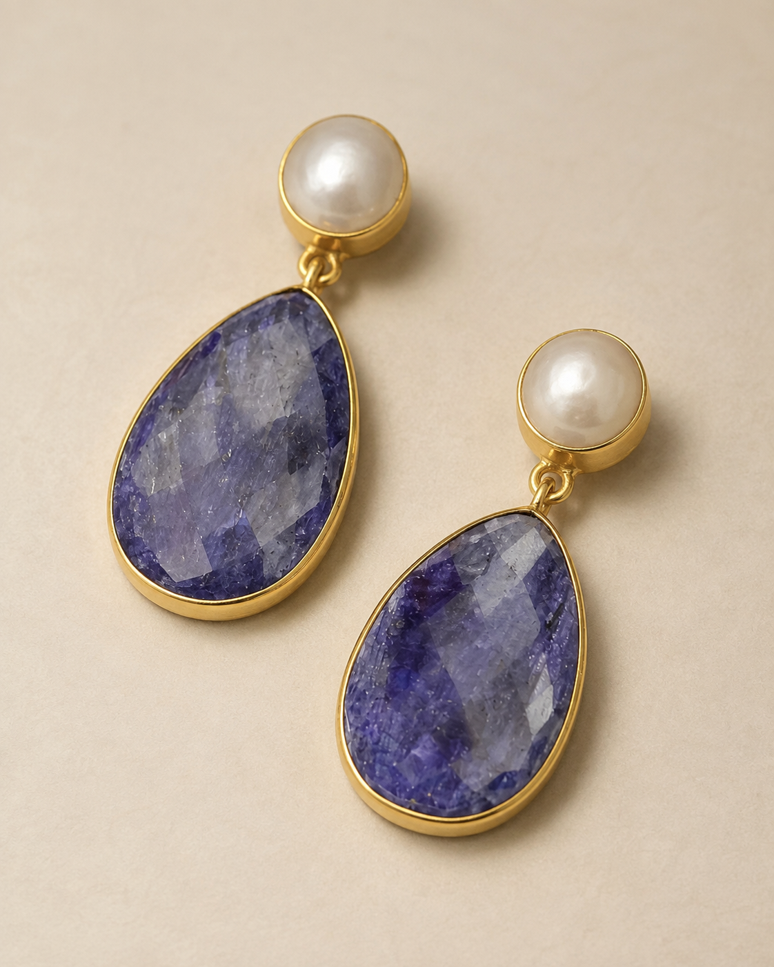 Midnight Pearl Drops — earrings — view 2