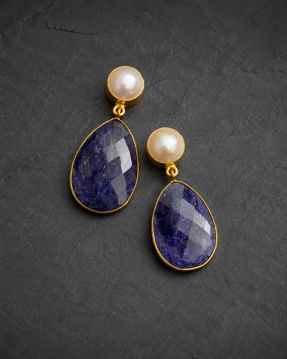 Midnight Pearl Drops — earrings — view 3