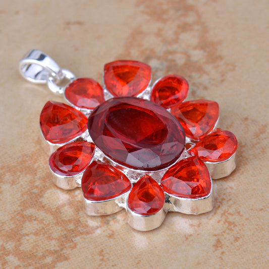 Red Flower Pendant