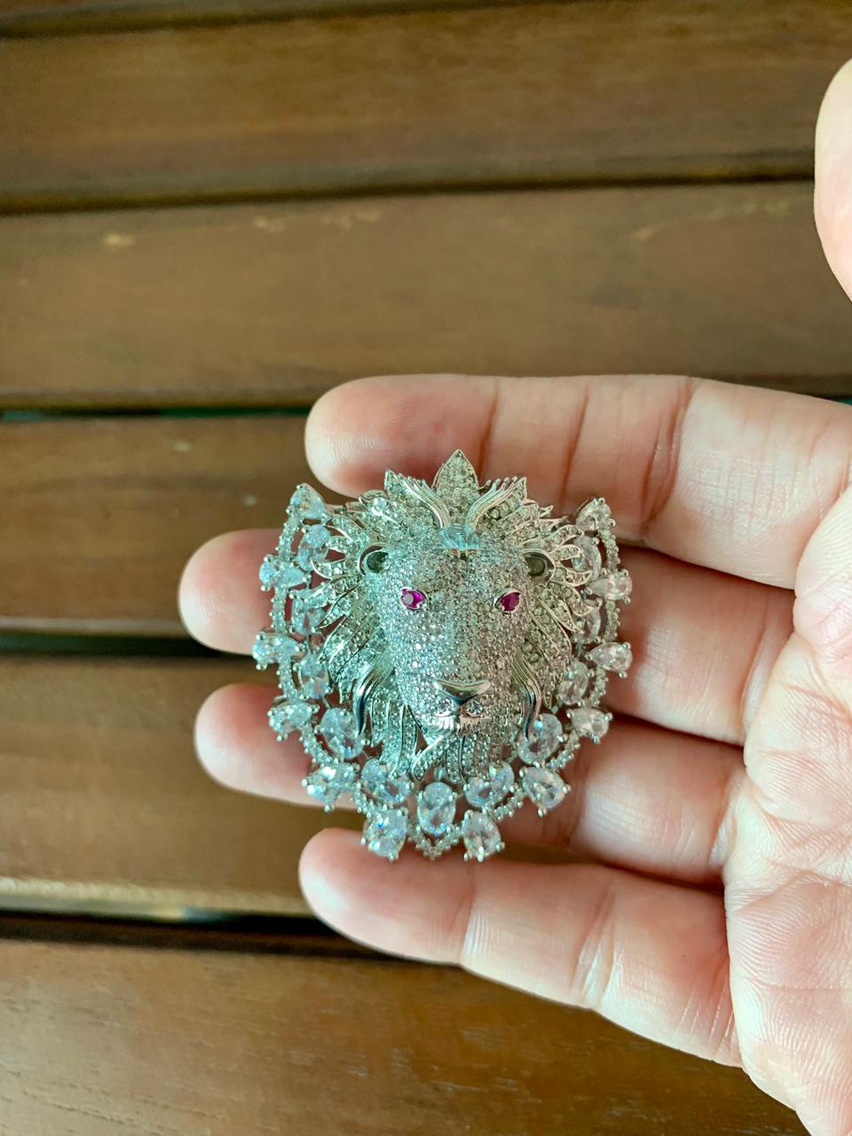 Lion Brooch