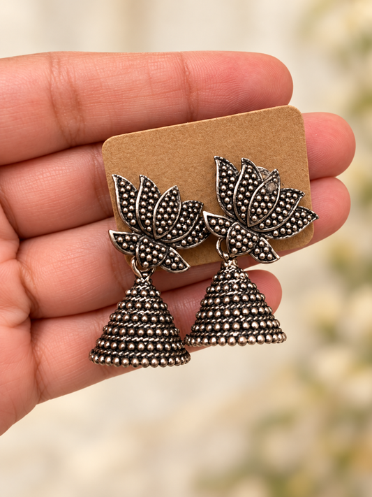 Lotus Jhumkas