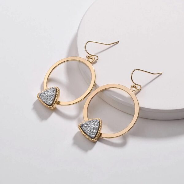 Druzy Hoop Earrings