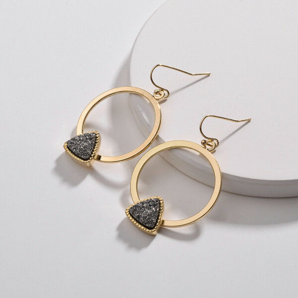 Druzy Hoop Earrings - Image 2